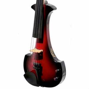Bridge Aquila 4-String Electric Violin in Red with Hard Case & Carbon Bow