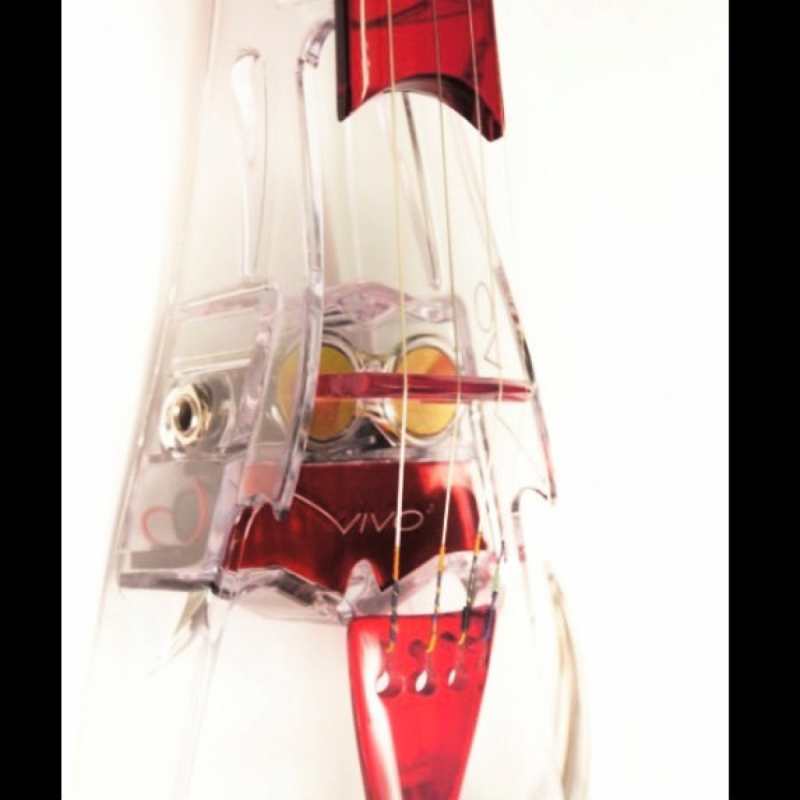 Ted Brewer Vivo 2 Red 5-String Electric Violin - Image 3