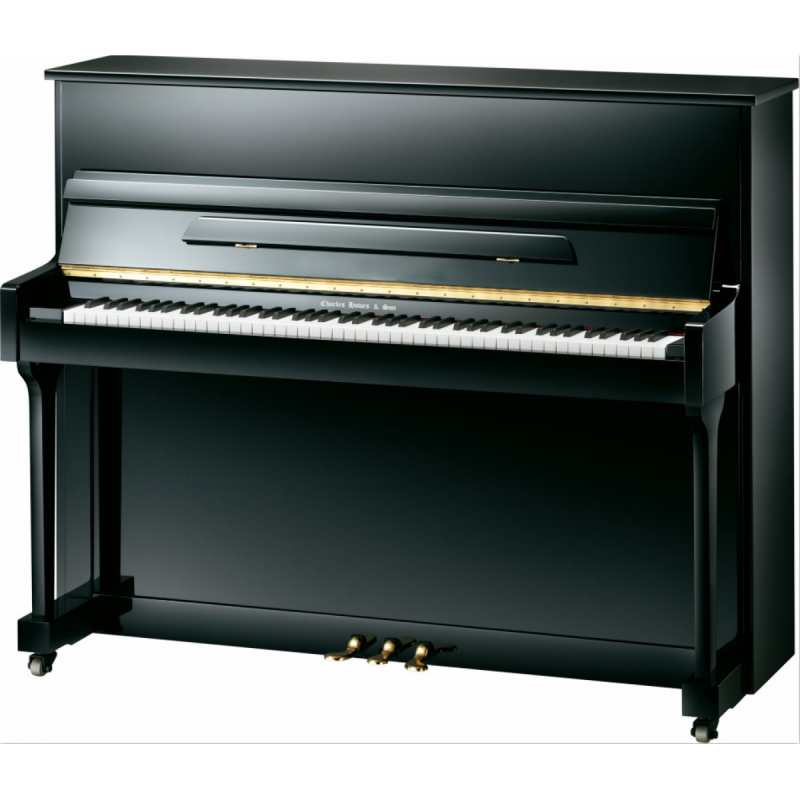 Charles Howes & Son Coniston Upright Piano in Polished Black