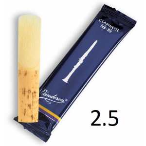 Vandoren Traditional Bb Clarinet Reeds Set of 5 - Strength 2.5