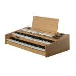 Content Compact 224 Intern Portable Digital Classical Organ Keyboard in Light Oak with 2-manuals and 24 Stops (with internal amplifiers and speakers)