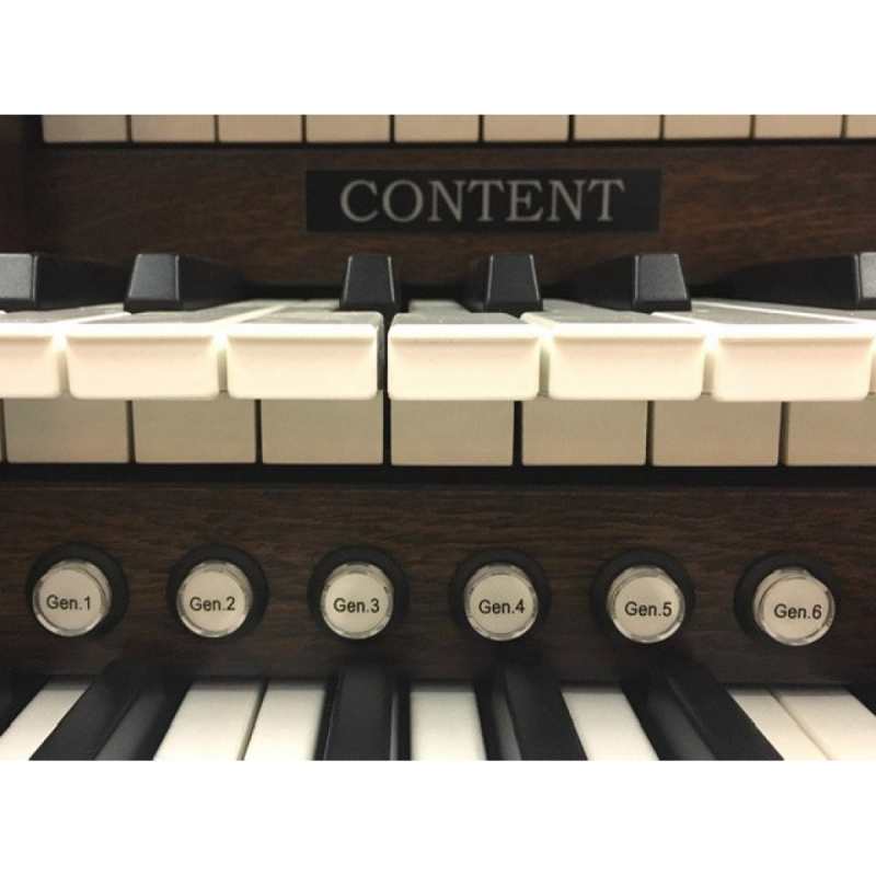 Content Celeste 340R Custom UK Spec 3-Manual Organ in Antique Mahogany (32RC) - Image 3