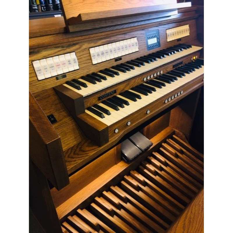 Content Clavis 224R 2-manual Digital Classical Organ with 24 Stops in Solid Dark Oak with Roll Top, 30-note Radiating Concave Pedalboard and Bench [UK Specification] - Image 7
