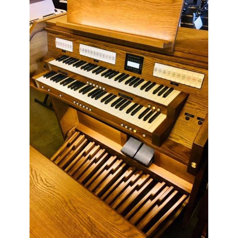 Content Clavis 224R 2-manual Digital Classical Organ with 24 Stops in Solid Dark Oak with Roll Top, 30-note Radiating Concave Pedalboard and Bench [UK Specification] - Image 9