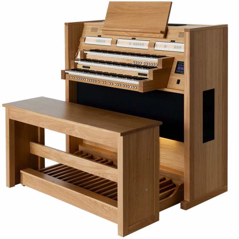 Content Cantate 346 Organ, 30 Radiating Concave Pedalboard & Bench