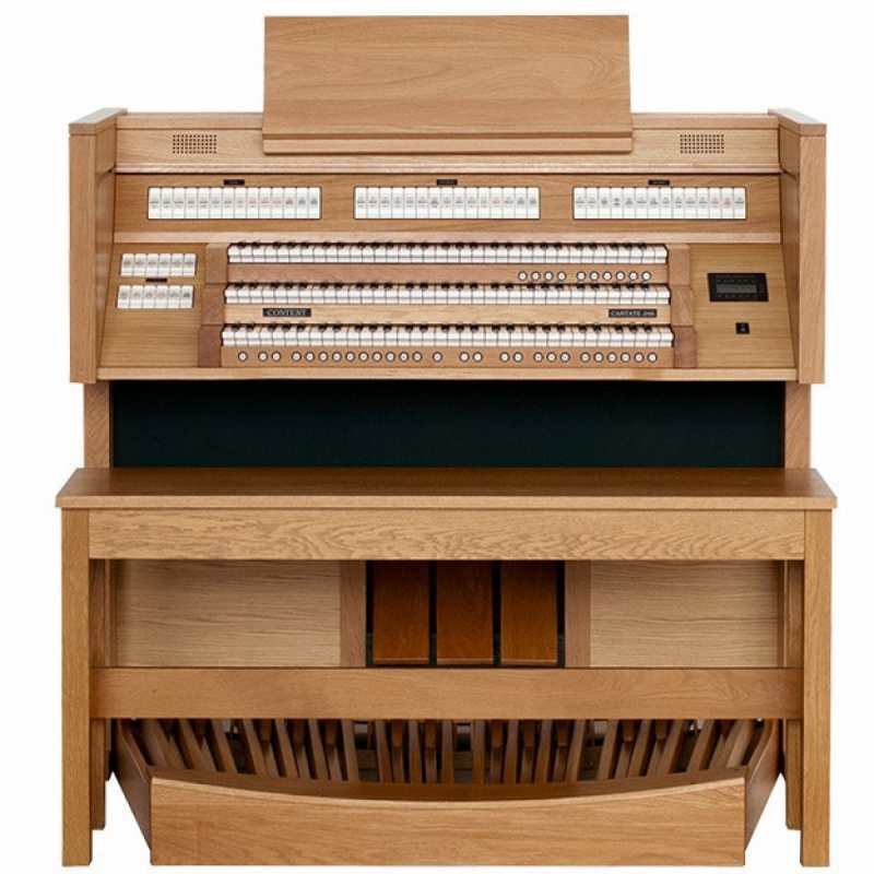 Content Cantate 346R Organ With Radiating Concave Pedalboard & Bench