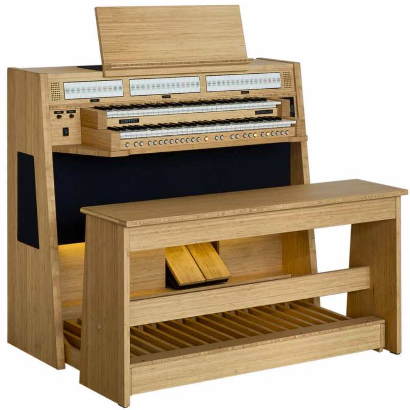 Content Celeste 236 Standard UK Specification 2-manual Digital Classical Organ with 30-note Radiating Concave Pedalboard and Bench in Light Oak - Image 3
