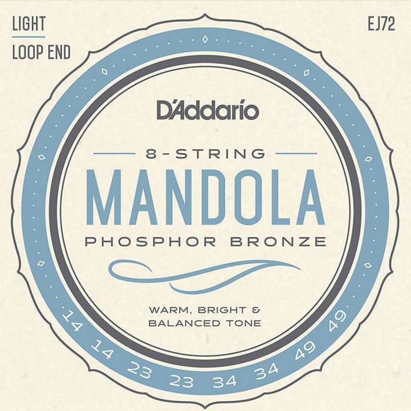 D'Addario EJ72 Mandola Strings (Light Tension, Loop End)