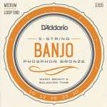 D'Addario EJ55 Banjo Strings (Medium Tension, Loop End)