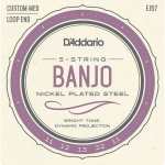D'Addario EJ57 Banjo Strings (Custom Medium Tension, Loop End)