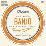 D'Addario EJ61 Banjo Strings (Medium Tension, Loop End)