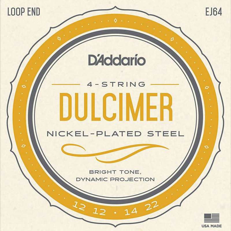 D'Addario EJ64 Dulcimer Strings (4 String, Loop End)