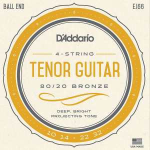 D'Addario EJ66 Tenor Guitar Strings (80/20 Bronze, Ball End)