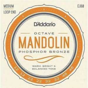 D'Addario EJ80 Octave Mandolin Strings (Loop End, Medium Tension)