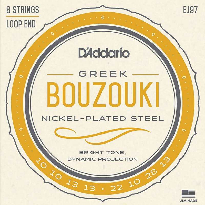 D'Addario EJ97 Greek Bouzouki Strings (8 String, Loop End)