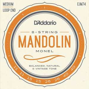D'Addario EJM74 Mandolin Strings (Medium Tension, Loop End)