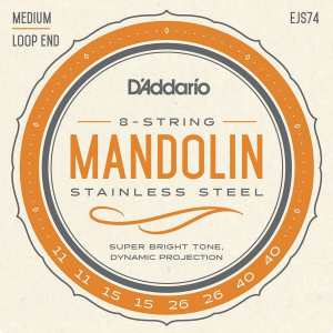 D'Addario EJS74 Mandolin Strings (Medium Tension, Loop End)