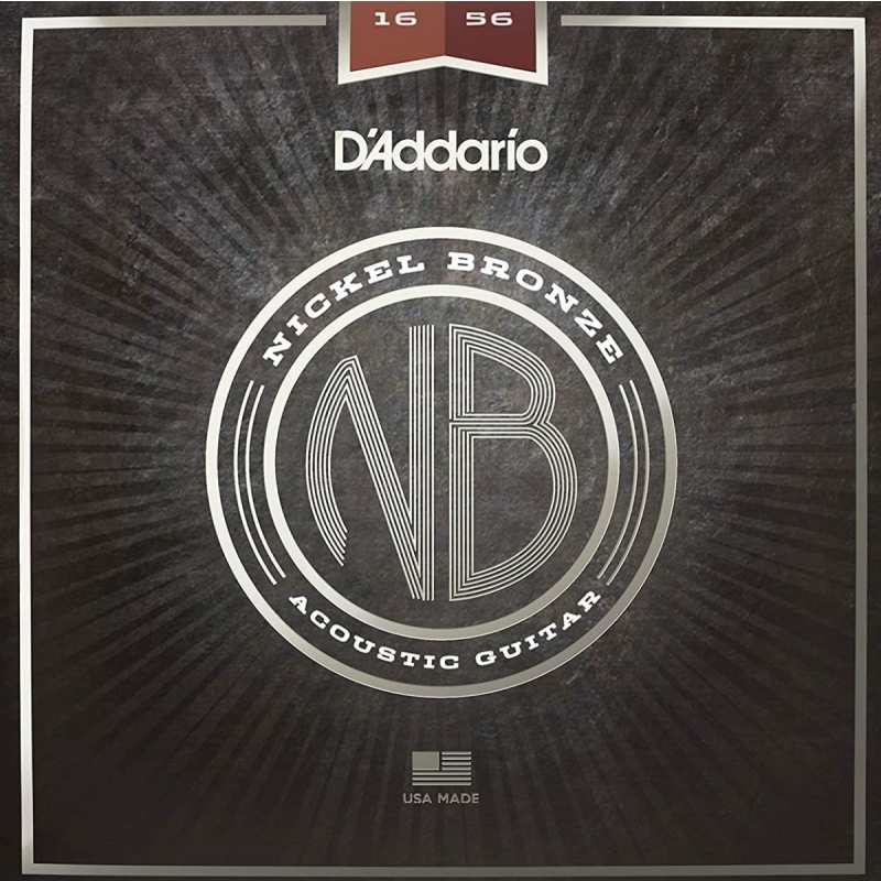 Daddario NB1656 Resophonic Guitar Strings (.16-.56, Nickel Bronze)