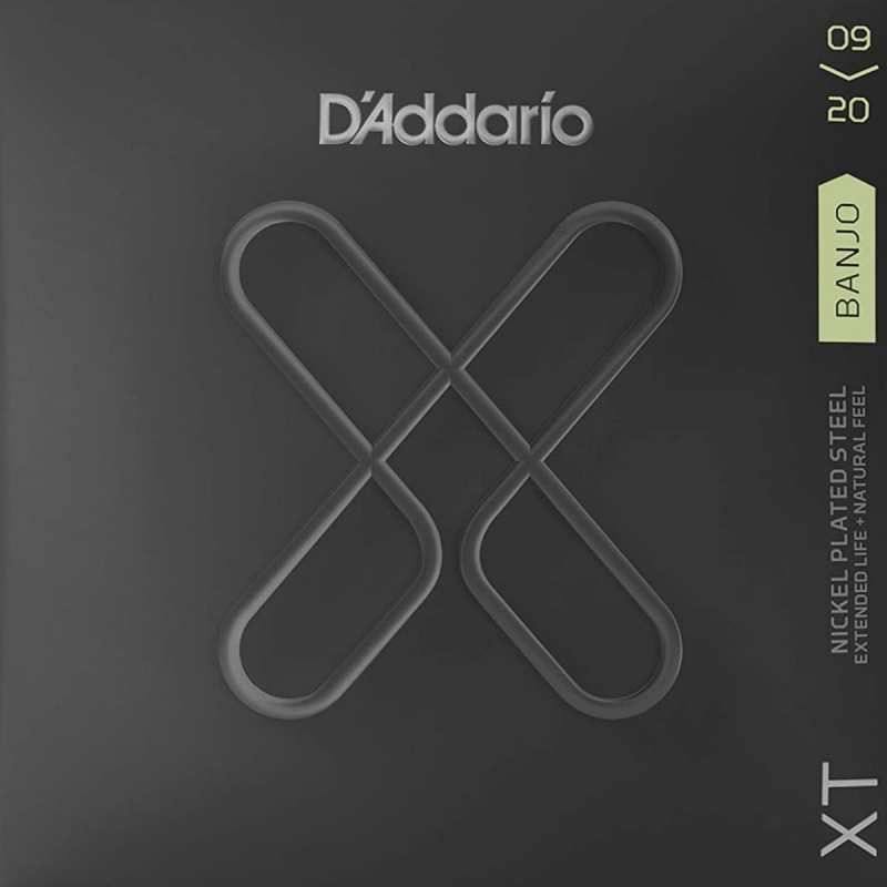 D'Addario XTJ0920 Banjo Strings (Light Tension, Extended Life)