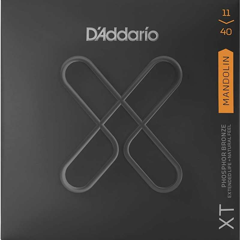 D'Addario XTM1140 XT Mandolin Strings (Medium Tension, Loop End)