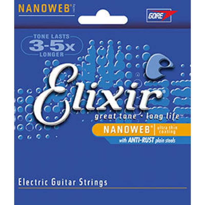 3 Sets of Elixir 12102 Nickel-Plated Electric Guitar Strings 11-49