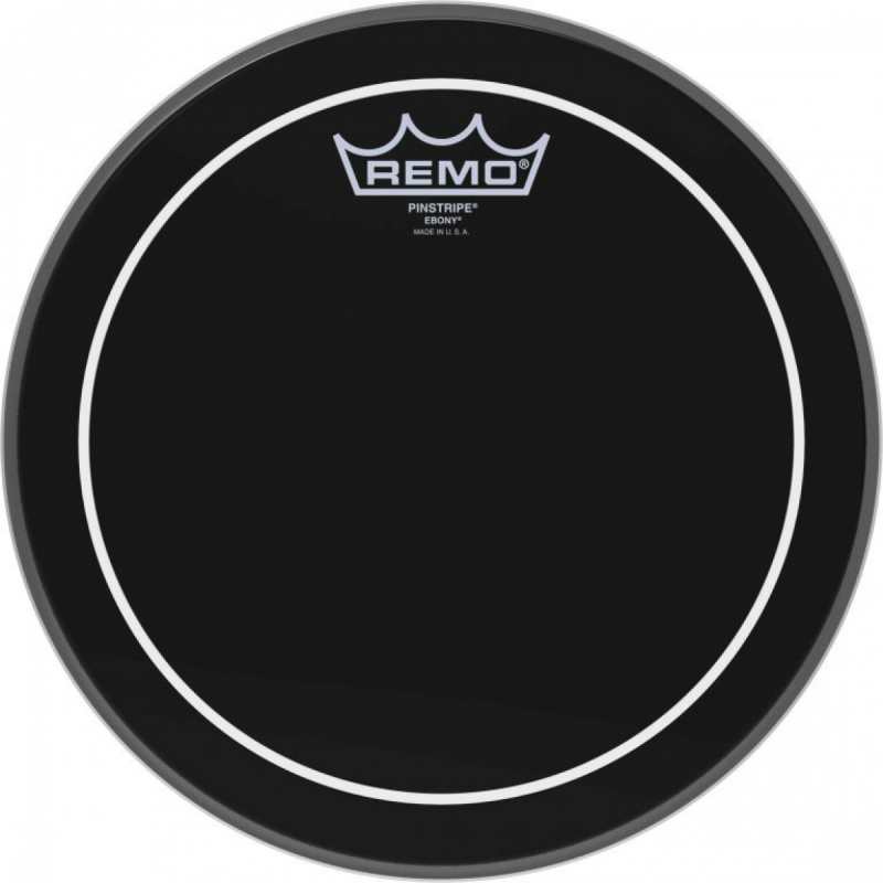 Remo Pinstripe 10" Ebony Batter Top Head (ES0610PS)