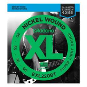2 Sets of D'Addario EXL220BT Long Scale Bass Strings 40-95