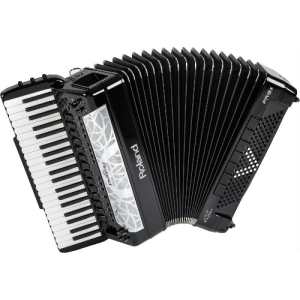 Roland FR8X Piano V-Accordion in Black (FR-8X) 120 Bass