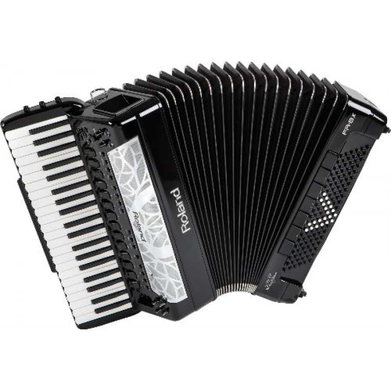 Roland FR8X Piano V-Accordion in Black (FR-8X) 120 Bass