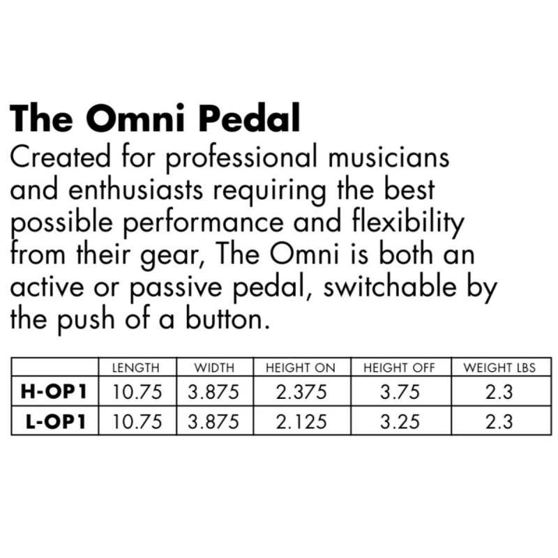 Goodrich L-OP1 OMNI LowPro Volume Pedal (Switched Active or Passive) - Image 3