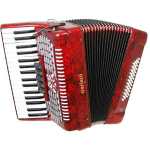 Scarlatti 48 Bass Accordion in Red Pearl With Bag & Straps (GR41004R)