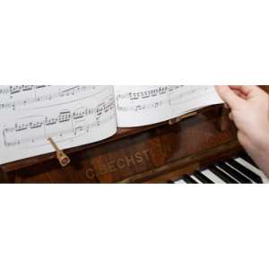 Pair of KatzKlip KK Portable Book Holders for Upright Pianos in Gold Finish (Piano Accessories PA710KK)