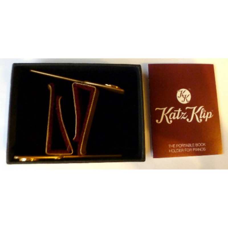 Pair of KatzKlip KK Portable Book Holders for Upright Pianos in Gold Finish (Piano Accessories PA710KK) - Image 3