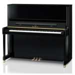 Kawai K600 Upright Piano in Ebony Polished Black (134cm) Made in Japan