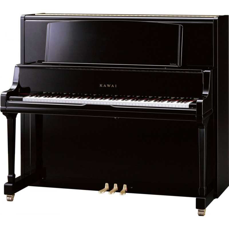 Kawai K800AS Upright Piano in Ebony Polished Black (134cm) Made in Japan