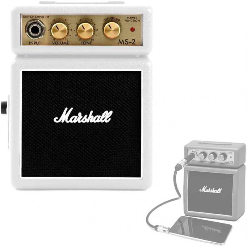 Marshall MS2 Mini Amp in White - Image 2