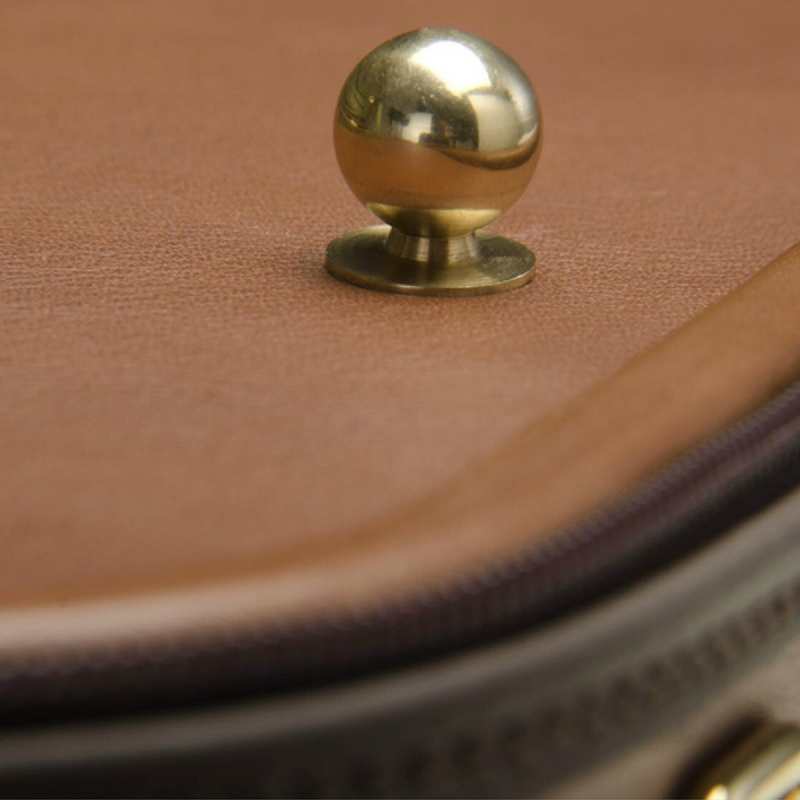 Negri Diplomat Violin Case with Cognac Brown Leather & Olive Interier (VC425-4/4) - Image 3
