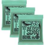 3 Sets of Ernie Ball 2626 Not Even Slinky Electric Guitar Strings 12-56