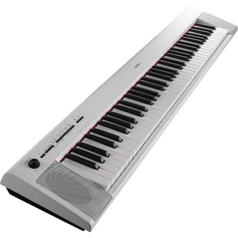 Yamaha NP32 Piaggero Piano Keyboard (76 Notes) In White With Single X Stand