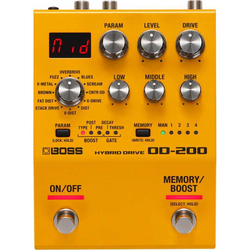 Boss OD-200 Hybrid Drive Overdrive Pedal (OD200)