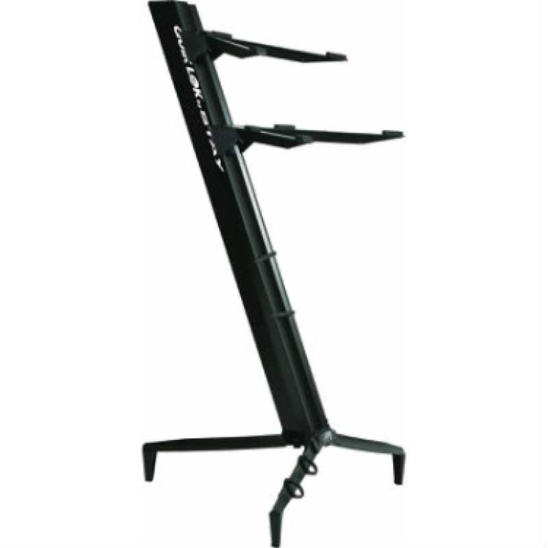 QuikLok Tower Double-tier Keyboard Slant Stand in Black - SL913