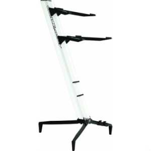 QuikLok Tower Double-tier Keyboard Slant Stand in White - SL913