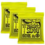 3 Sets of Ernie Ball 2221 Regular Slinky Electric Guitar Strings 10-46