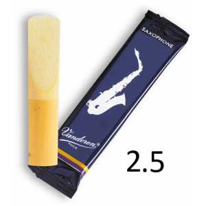 Vandoren Traditional Soprano Saxophone Reeds Set of 5 - Strength 2.5