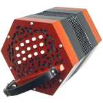 Scarlatti SC30 Anglo C/G Concertina With 30 Keys in Red With Case (GR47014)