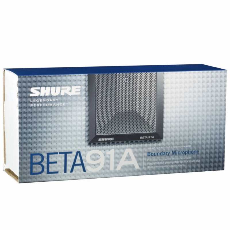 Shure Beta 91A Bass Drum Kick Half-Cardioid Condenser Microphone inc Bag - Image 2