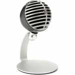 Shure MV5 Condenser Mic (iOS & USB) in Grey with Desktop Stand & Cables