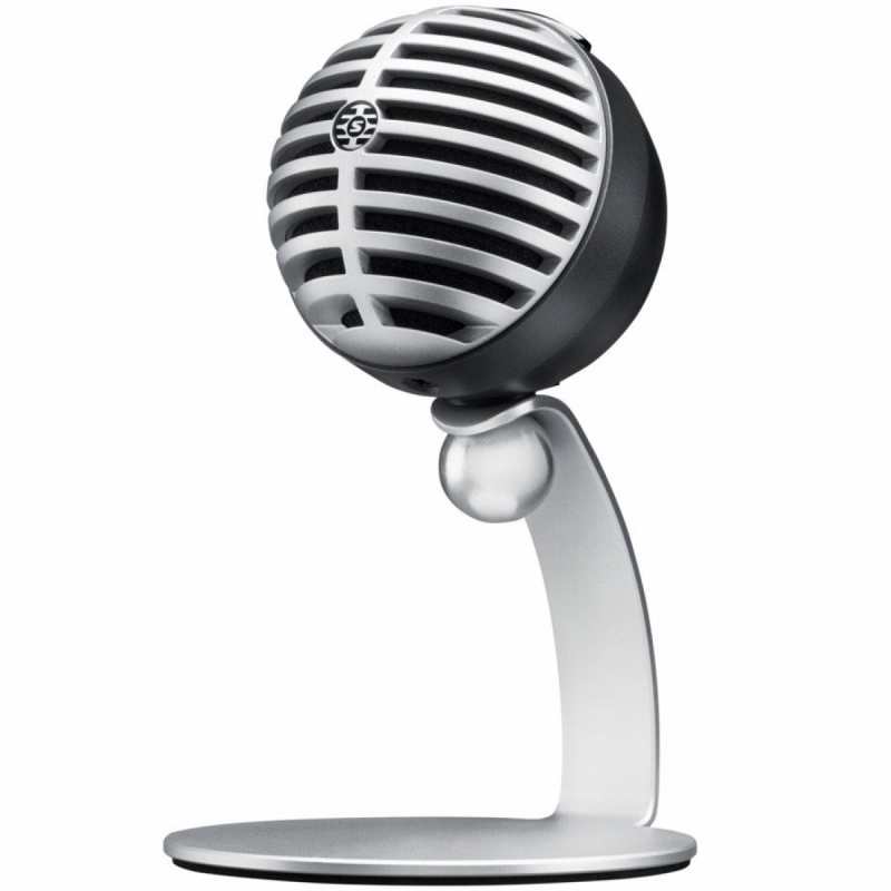 Shure MV5 Condenser Mic (iOS & USB) in Grey with Desktop Stand & Cables - Image 6