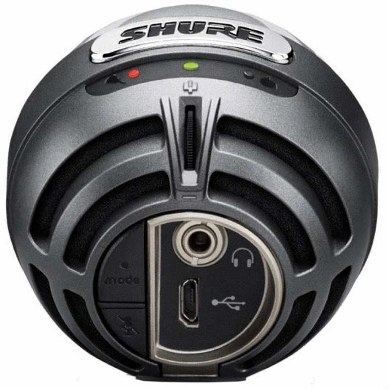 Shure MV5 Condenser Mic (iOS & USB) in Grey with Desktop Stand & Cables - Image 4