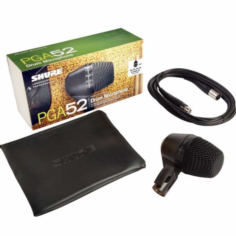Shure PGA52 Professional Quality Kick Drum Mic inc Swivel-mount & XLR Cable - Image 3